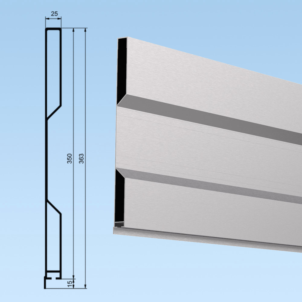 Burta aluminiowa wys. 350mm anodowana Warszawa