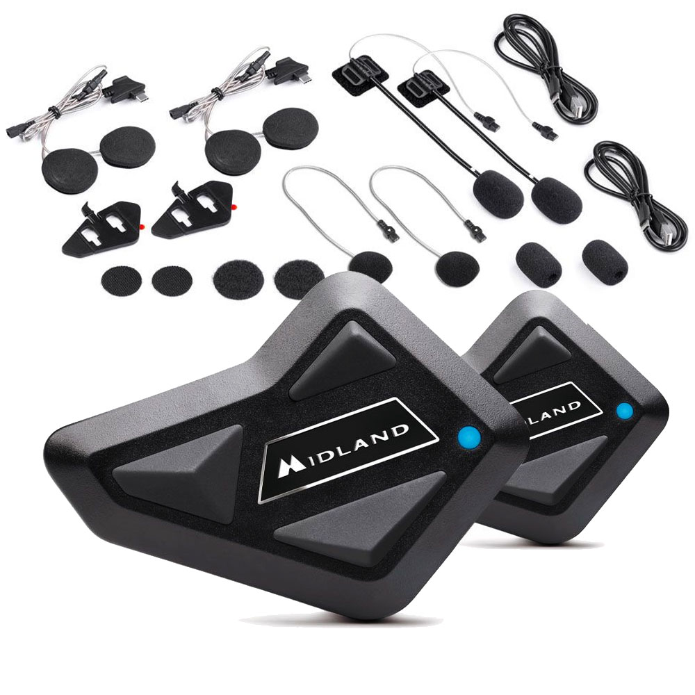 Interkom motocyklowy do kasku Midland BT Mini Duo – Poznań