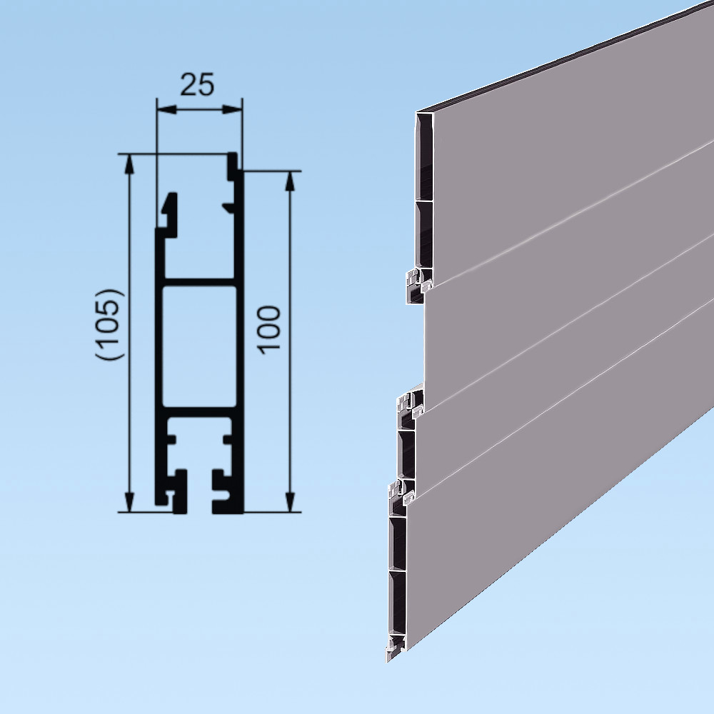 Profil do burty 25mm dolny 100mm pod uszczelkę aluminium surowe Warszawa